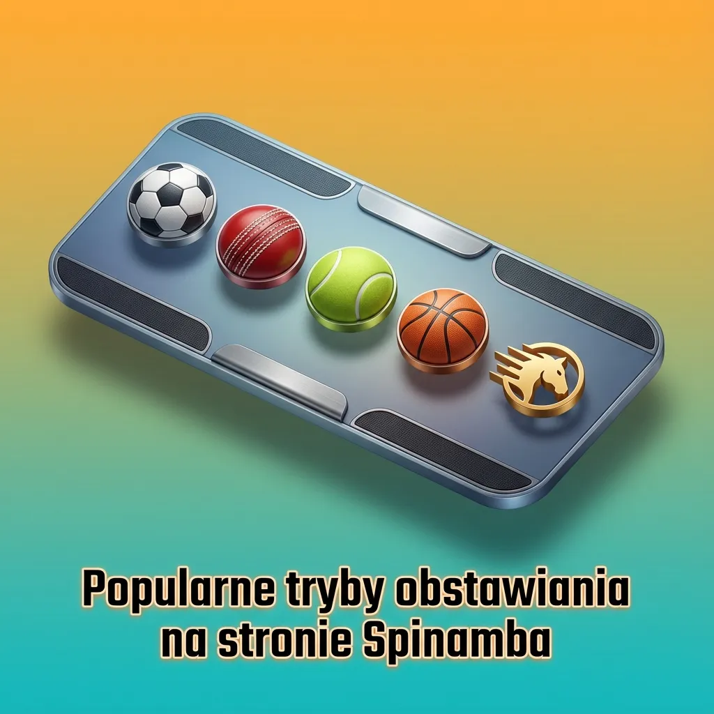 Interfejs Spinamba z zakładami przedmeczowymi, na żywo i kuponem łączonym na jednym ekranie