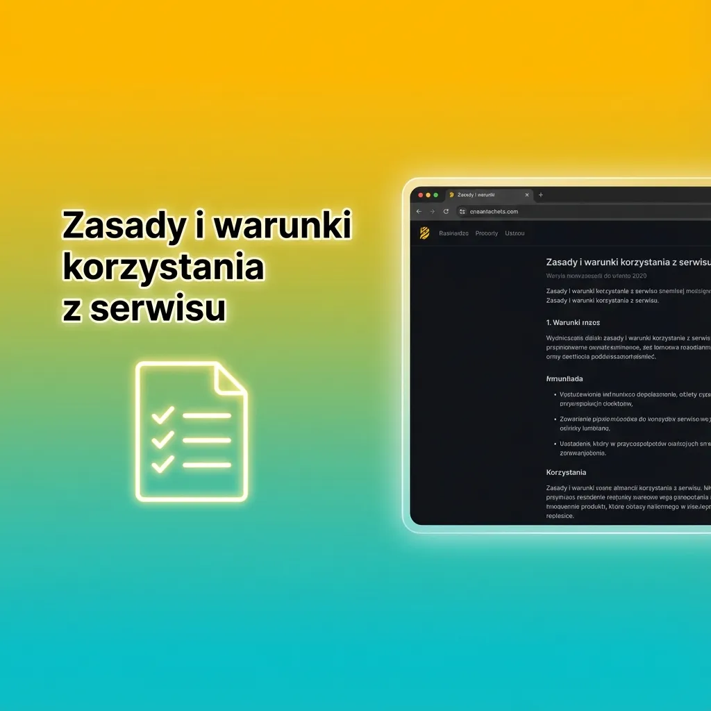 Infografika po polsku z głównymi zasadami korzystania z serwisu Spinamba i warunkami dla graczy z Polski